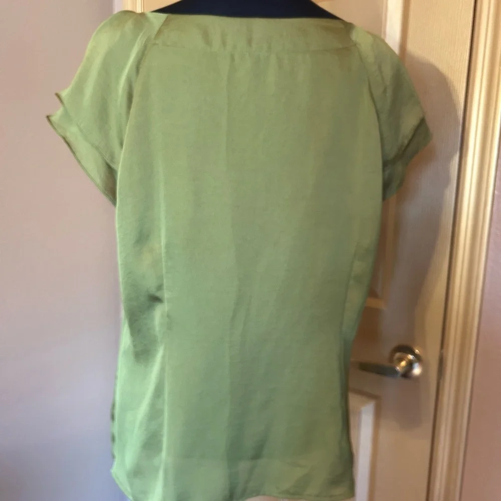 Violet & Claire Olive Blouse - Picture 3 of 4